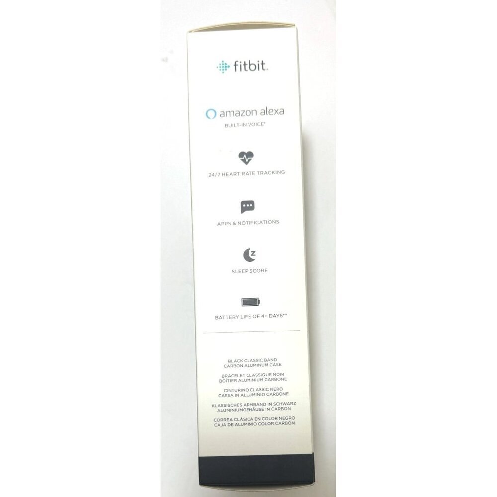 New Fitbit Versa Black Gray 2 Health and Fitness Smartwatch Sealed in Box - Picture 8 of 12